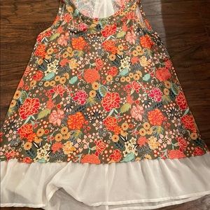 Matilda Jane Ruffle Floral Tank